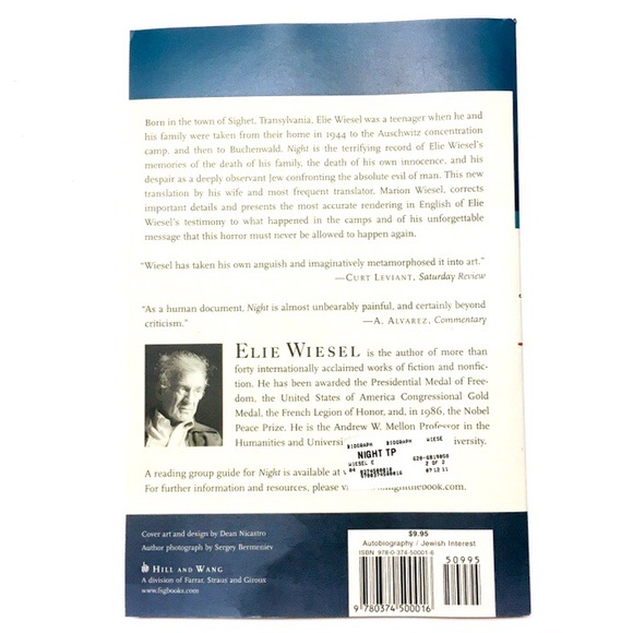 “Night” by Elie Wiesel - Picture 3 of 3